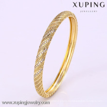 50835 diseño simple joyería de latón 14k oro brazalete tradicional